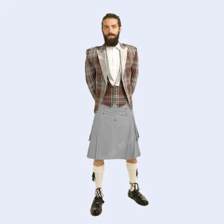 Exclusive Dual Fabric Kilt Attire