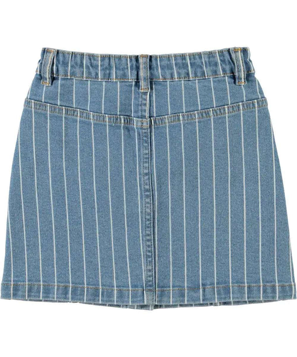 Bera Vertical Stripes Denim Skirt