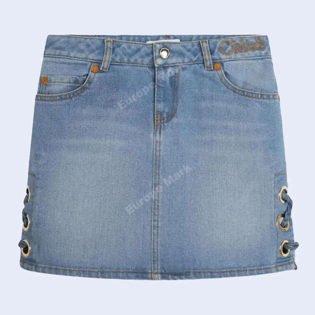 Light Blue Denim Skirt 1