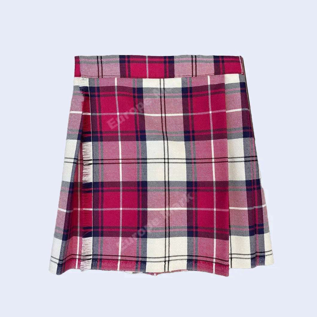 Traditional Boys Pink & White Tartan Kilt 5