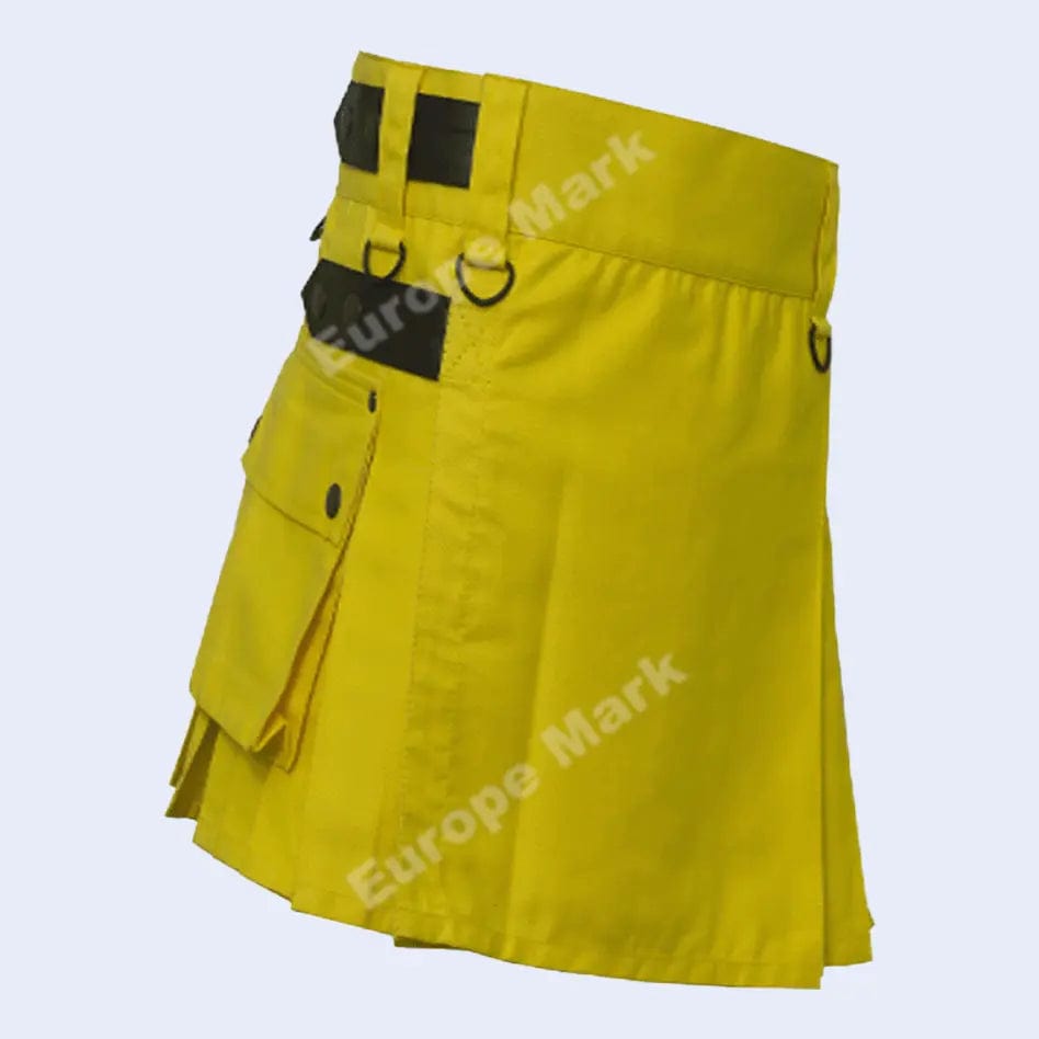 Yellow women utility kilt